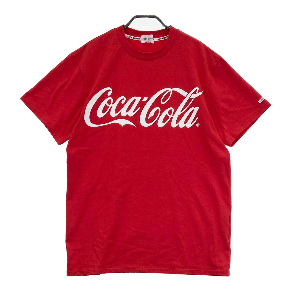 JACK BUNNY ジャックバニー × Coca Cola 半袖Tシャツ レッド系 6 【中古】ゴルフウェア メンズ