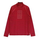 NEW BALANCE ニューバランス ハイネック 長袖Tシャツ ボーダー柄 レッド系 4 【中古】ゴルフウェア メンズ(4)