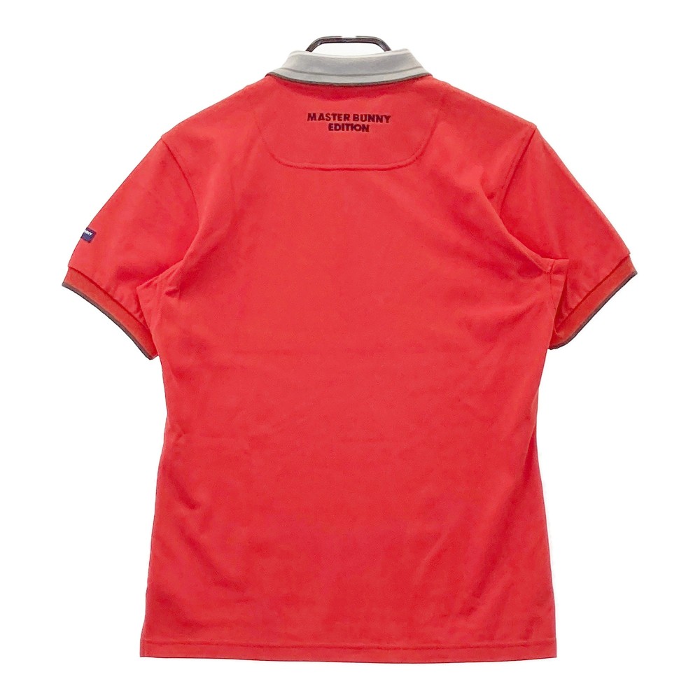 MASTER BUNNY EDITION マスターバニーエディション 半袖ポロシャツ レッド系 3 【中古】ゴルフウェア メンズ