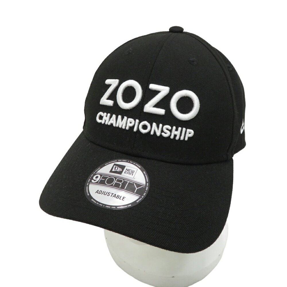 NEW ERA ニューエラ ZOZO CHAMPIONSHIP キャップ ブラック系 【中古】ゴルフウェア