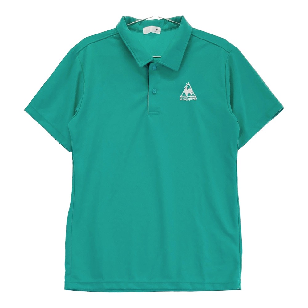 LECOQ GOLF ルコックゴルフ 2023年モデル 半袖ポロシャツ グリーン系 M 【中古】ゴルフウェア メンズ