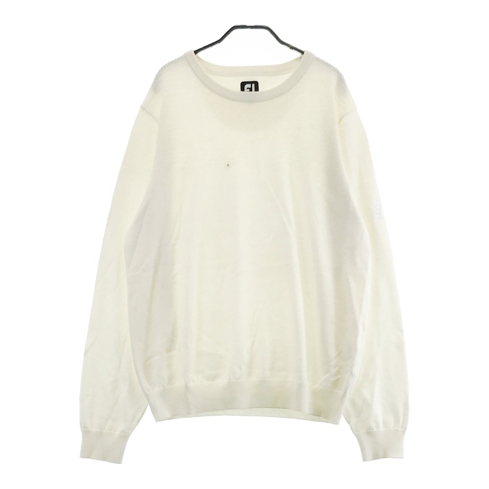 FOOT JOY フットジョイ ニットセーター ホワイト系 2XL 【中古】ゴルフウェア メンズ
