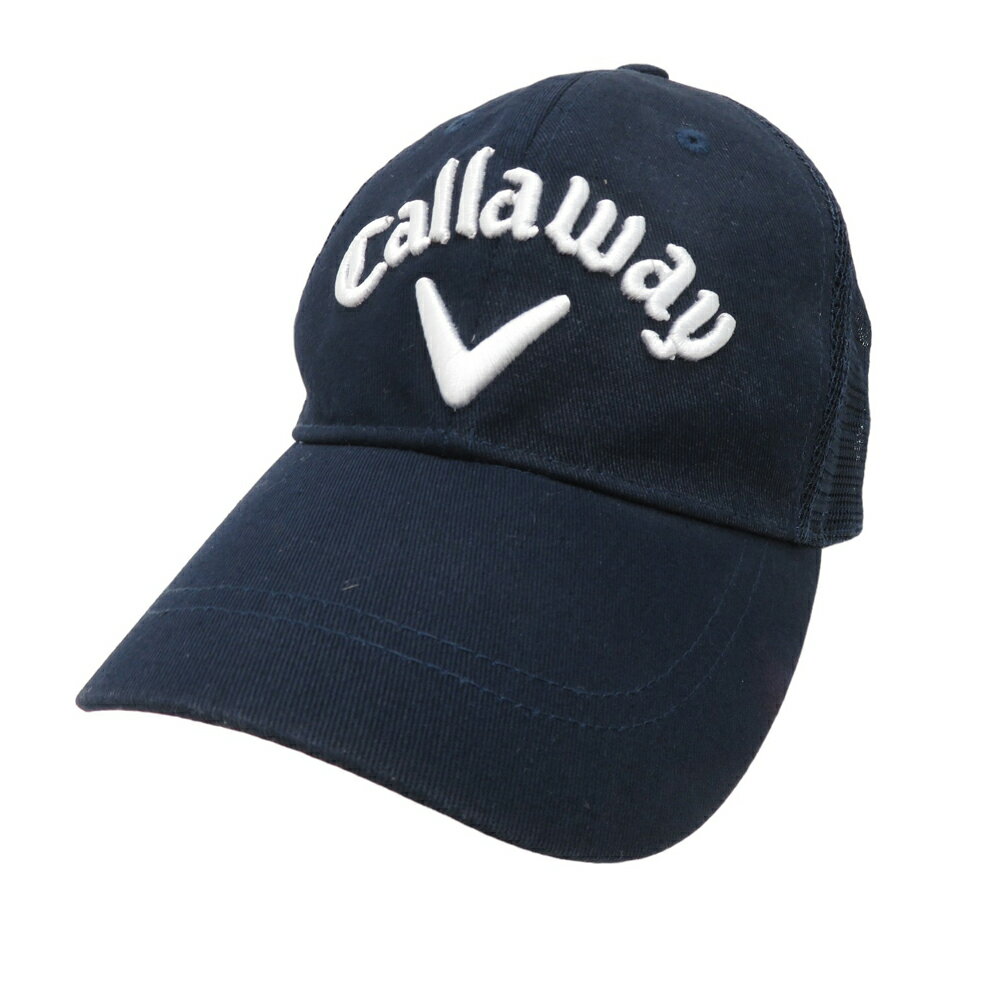 CALLAWAY キャロウェイ メッシュキャップ ネイビー系 FR 【中古】ゴルフウェア