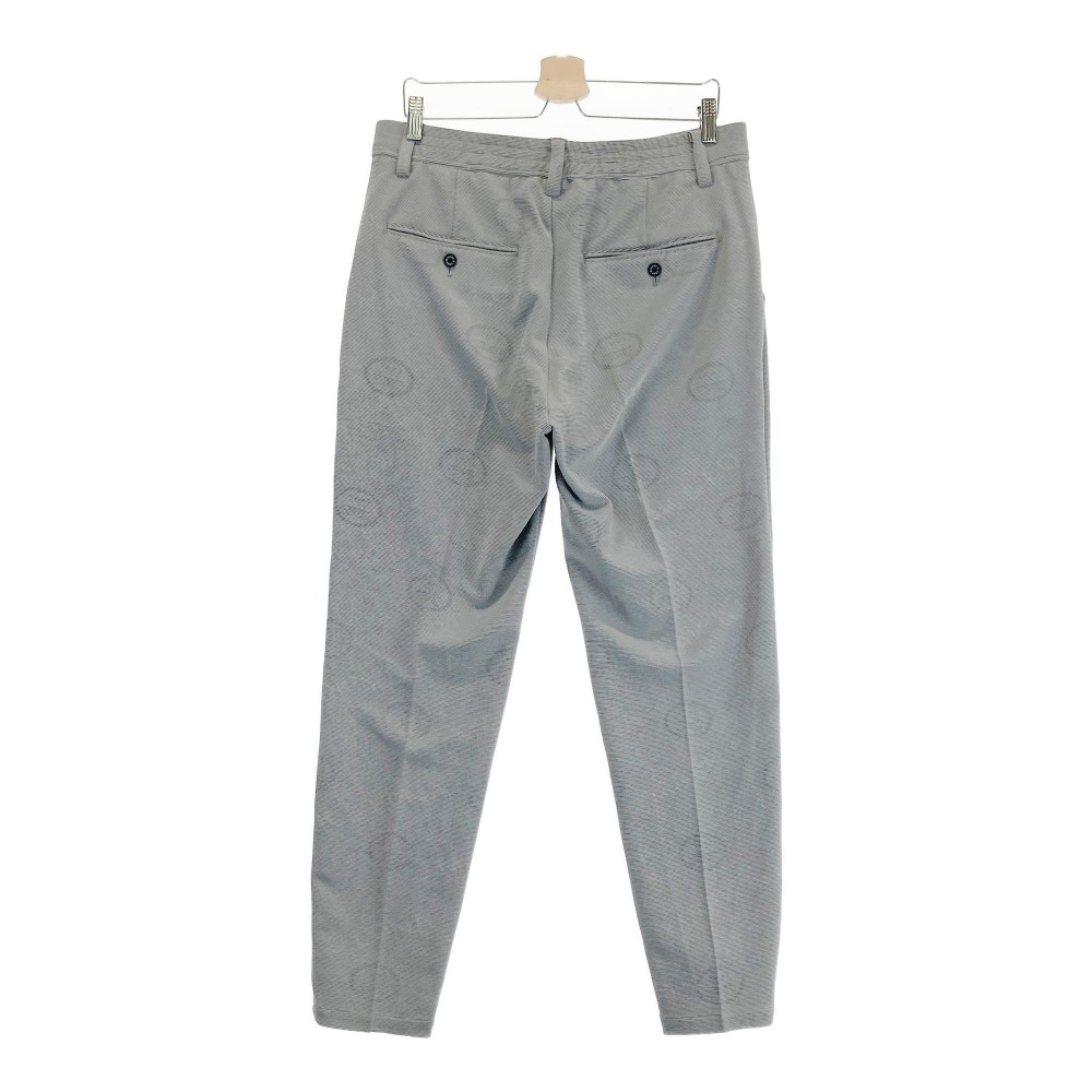 MARK&LONA マークアンドロナ 2022年モデル トラウザーパンツ スカル ロゴ柄 グレー系 50 【中古】ゴルフウェア メンズ
