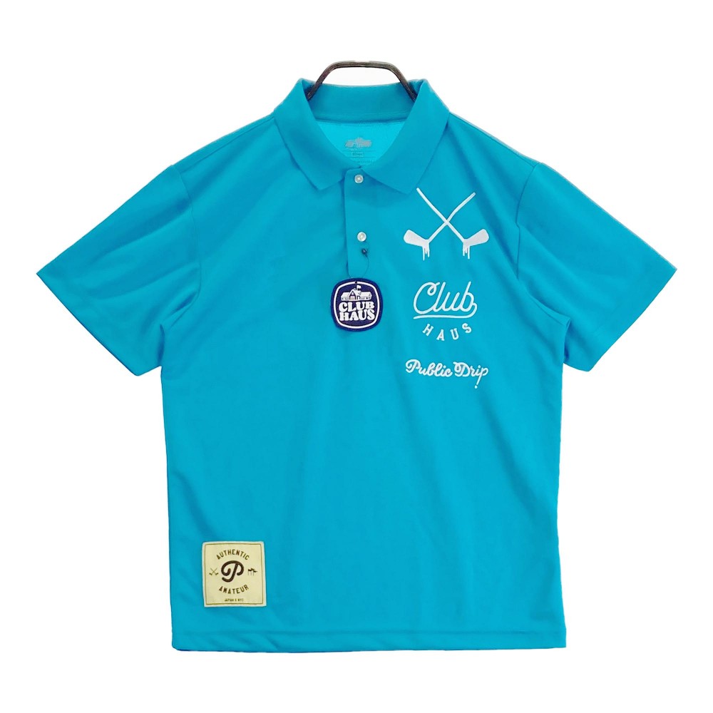 Club HAUS クラブハウス 半袖ポロシャツ ブルー系 3 【中古】ゴルフウェア メンズ