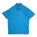 PUMA GOLF プーマゴルフ 半袖ポロシャツ 総柄 ブルー系 L 【中古】ゴルフウェア メンズ(4)