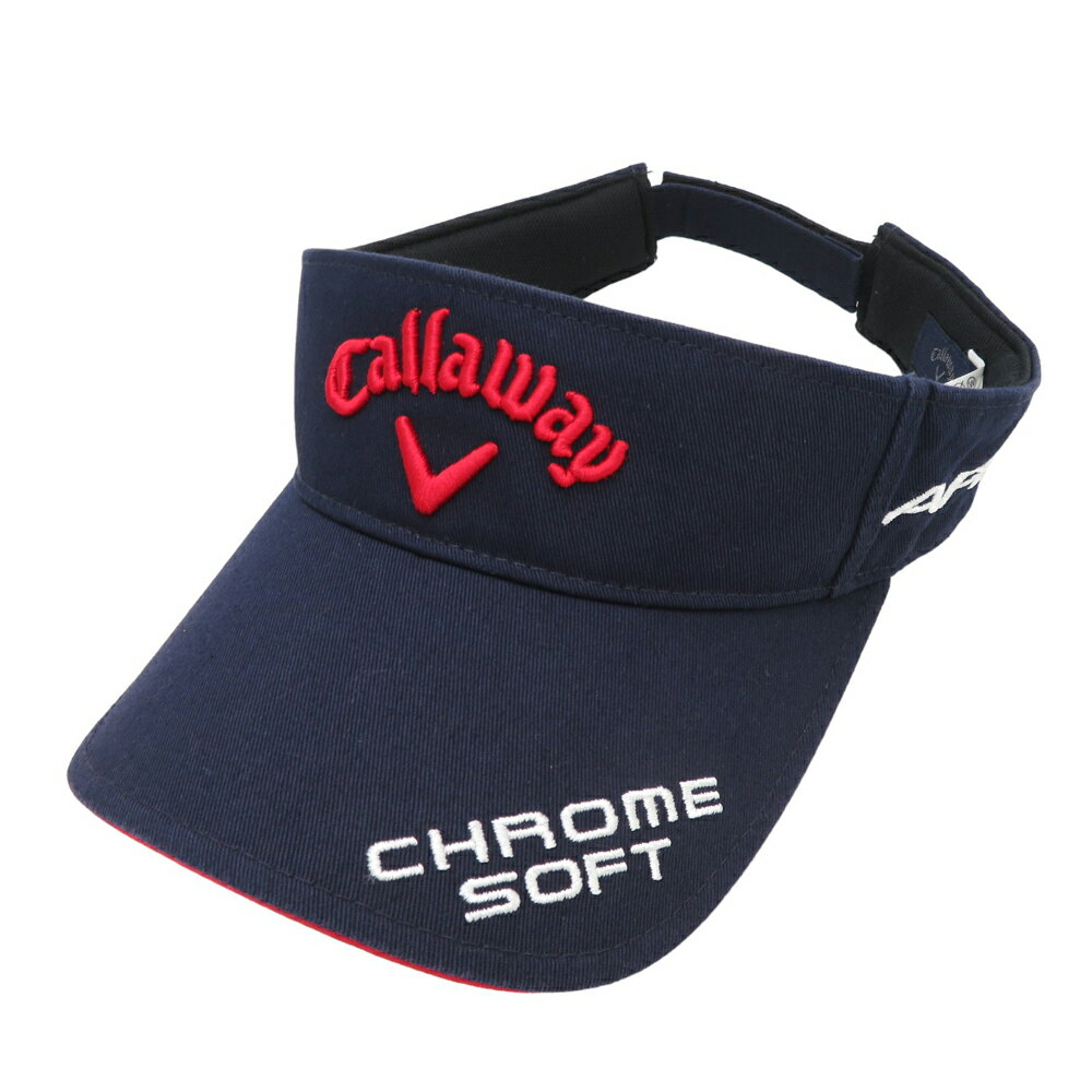 CALLAWAY キャロウェイ サンバイザー ネイビー系 FR 【中古】ゴルフウェア