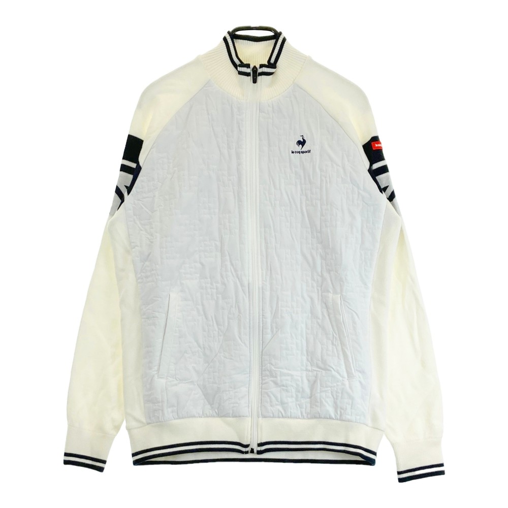 LECOQ GOLF ルコックゴルフ 中綿切替 ジップジャケット ホワイト系 LL 【中古】ゴルフウェア メンズ