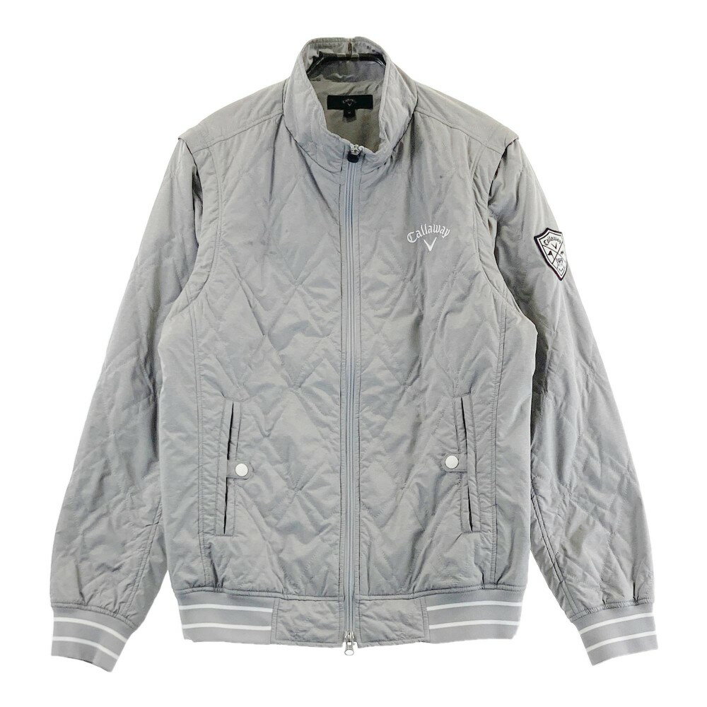 CALLAWAY キャロウェイ 2way 中綿ジャケット グレー系 M 【中古】ゴルフウェア メンズ