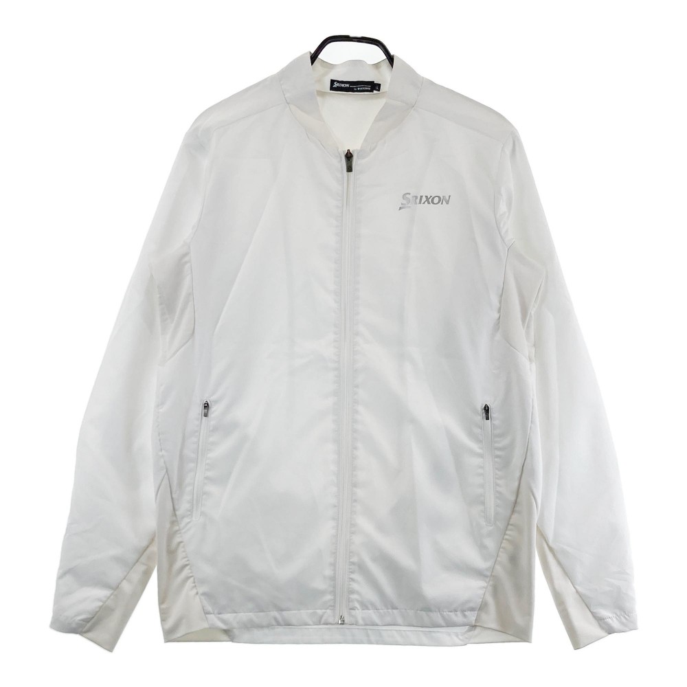 SRIXON スリクソン byDESCENTE ジップジャケット ホワイト系 LL 【中古】ゴルフウェア メンズ
