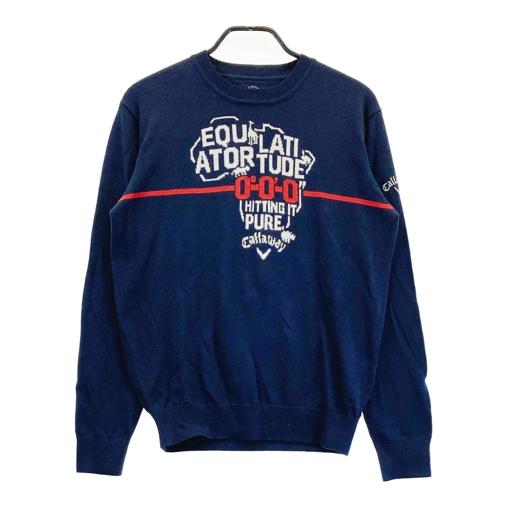 CALLAWAY キャロウェイ ニットセーター ネイビー系 L 【中古】ゴルフウェア メンズ