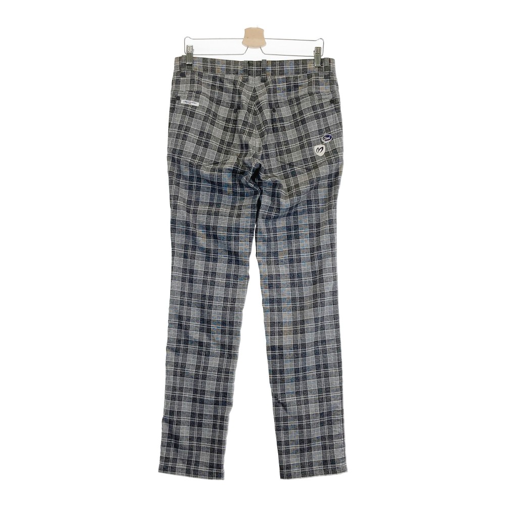 MASTER BUNNY EDITION マスターバニーエディション 蓄熱パンツ チェック柄 グレー系 4 【中古】ゴルフウェア メンズ