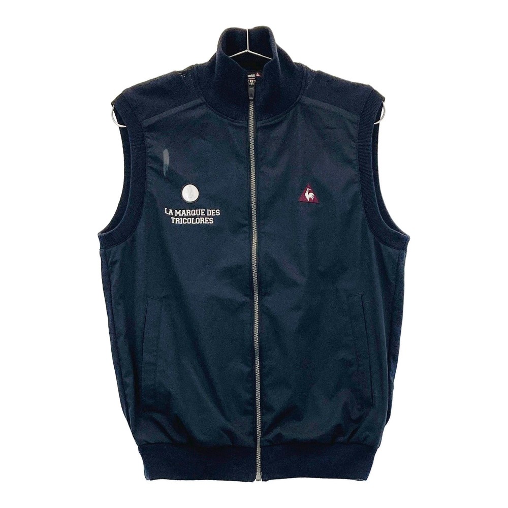 LECOQ GOLF ルコックゴルフ ジップベスト ブラック系 M 【中古】ゴルフウェア メンズ
