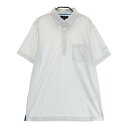 CALLAWAY キャロウェイ 半袖ポロシャツ ボタンダウン ストライプ柄 グレー系 M 【中古】ゴルフウェア メンズ(4)