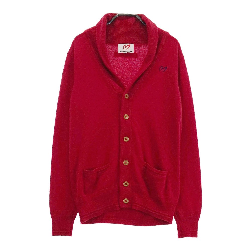 MASTER BUNNY EDITION マスターバニーエディション カシミヤ 二ットカーディガン レッド系 4 【中古】ゴルフウェア メンズ