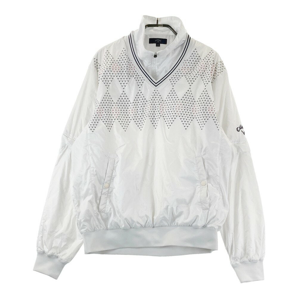 CALLAWAY キャロウェイ 2WAY中綿ブルゾン ホワイト系 M 【中古】ゴルフウェア メンズ