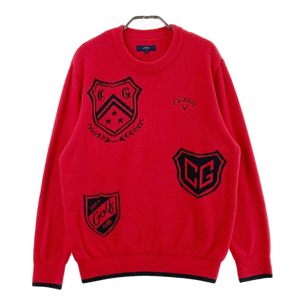 CALLAWAY キャロウェイ 2023年モデル ニットセーター レッド系 M 【中古】ゴルフウェア メンズ