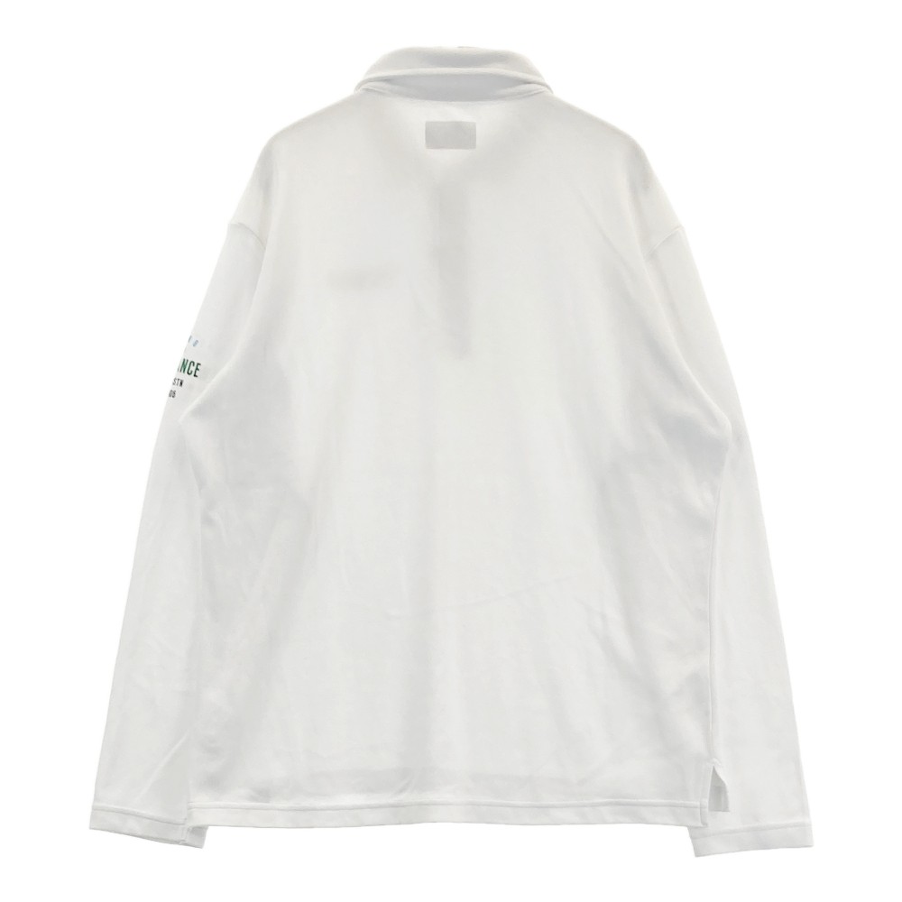 NEW BALANCE ニューバランス 長袖ポロシャツ ホワイト系 6 【中古】ゴルフウェア メンズ