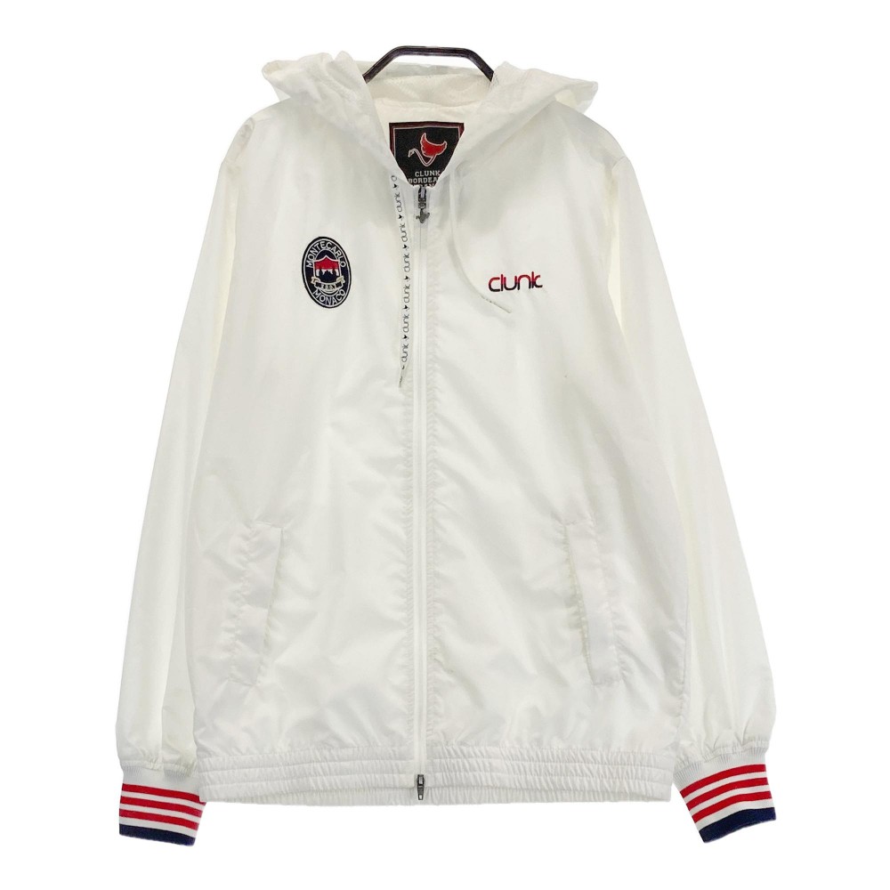 CLUNK クランク 裏メッシュ ジップジャケット ホワイト系 M 【中古】ゴルフウェア メンズ