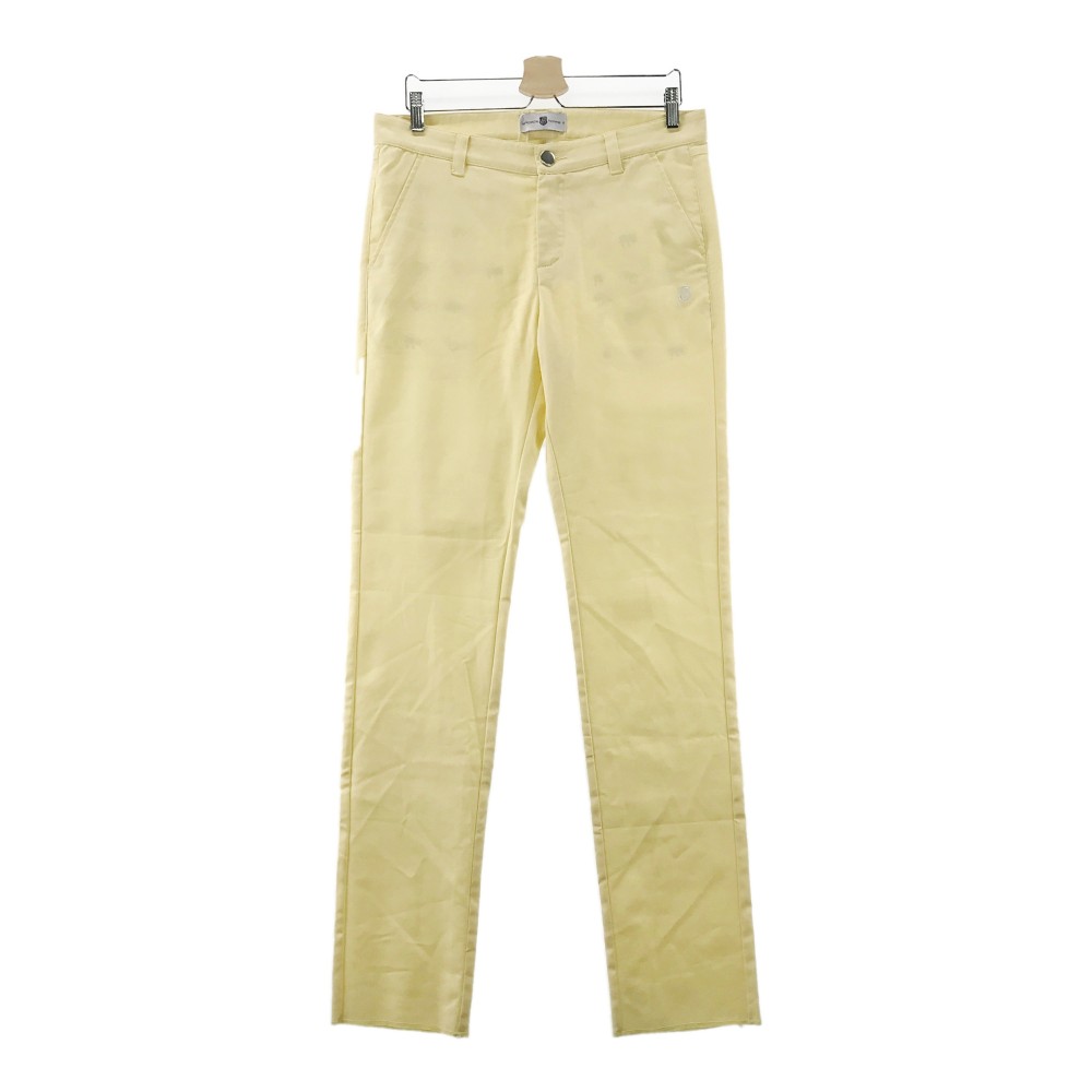 EFFICACE エフィカス ストレッチパンツ イエロー系 4 【中古】ゴルフウェア メンズ