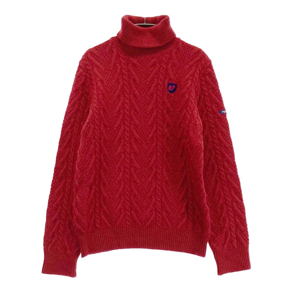 MASTER BUNNY EDITION マスターバニーエディション ウール タートルネック ニットセーター レッド系 5 【中古】ゴルフウェア メンズ