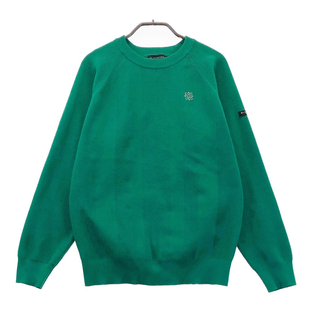 ST ANDREWS セントアンドリュース 長袖ニット セーター グリーン系 M 【中古】ゴルフウェア メンズ