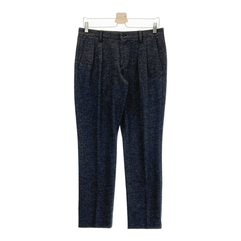 BEAMS GOLF ビームスゴルフ ウール混 パンツ ネイビー系 44 【中古】ゴルフウェア メンズ