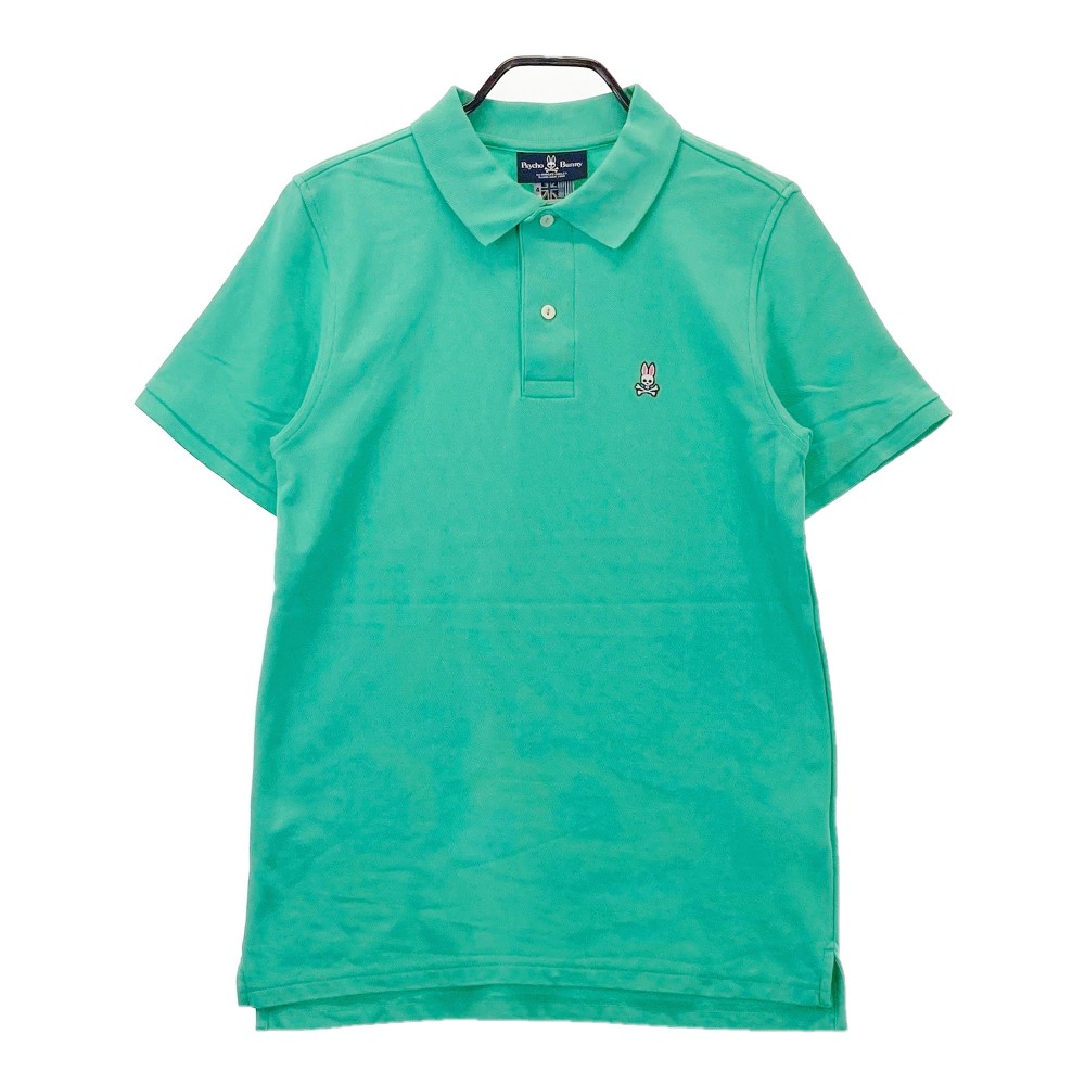 PSYCHO BUNNY サイコバニー 半袖 ポロシャツ グリーン系 4 【中古】ゴルフウェア メンズ