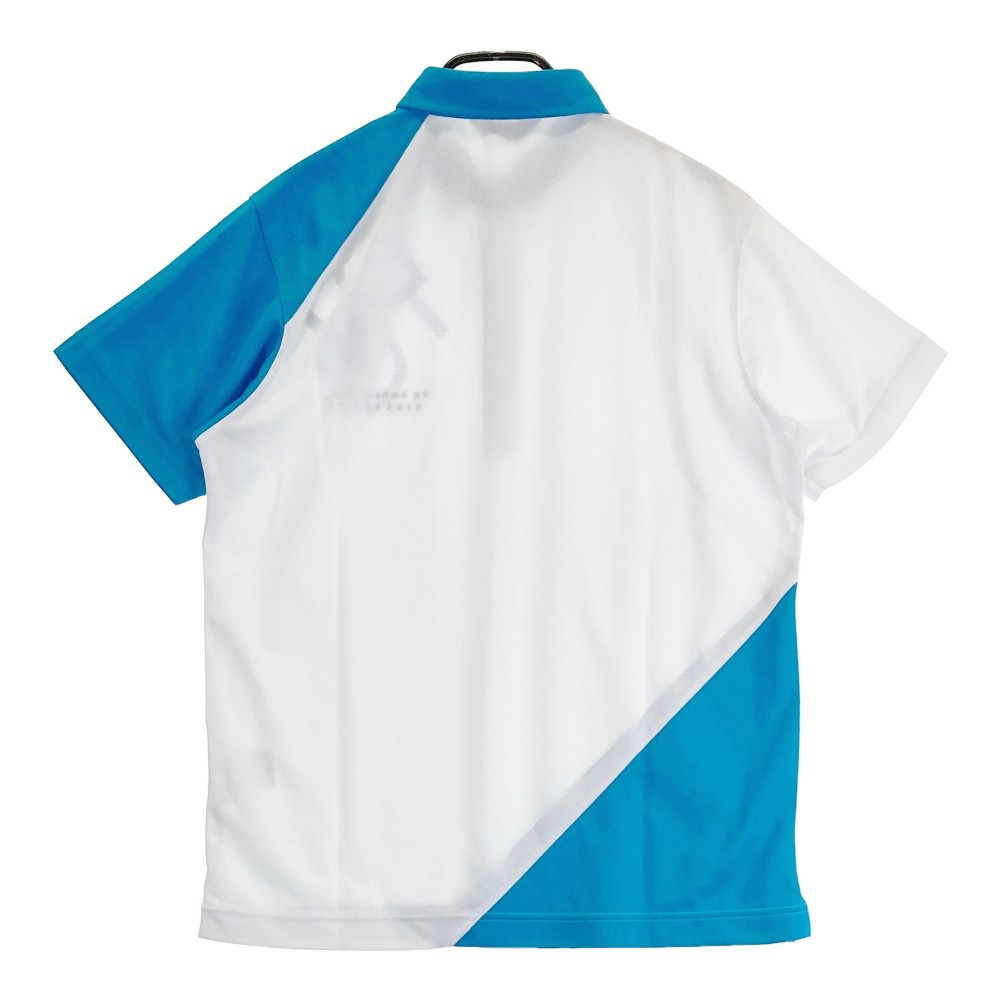 ADABAT アダバット 082-16402 半袖ポロシャツ ブルー系 48 【中古】ゴルフウェア メンズ