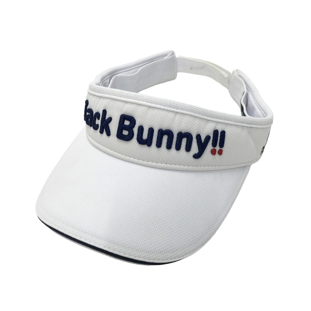 JACK BUNNY ジャックバニー 2022年モデル サンバイザー ホワイト系 FR 【中古】ゴルフウェア