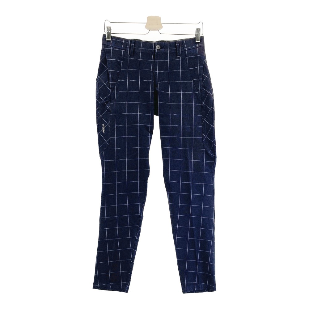 DESCENTE GOLF デサントゴルフ ストレッチ ロングパンツ 総柄 ブルー系 76/S 【中古】ゴルフウェア メンズ