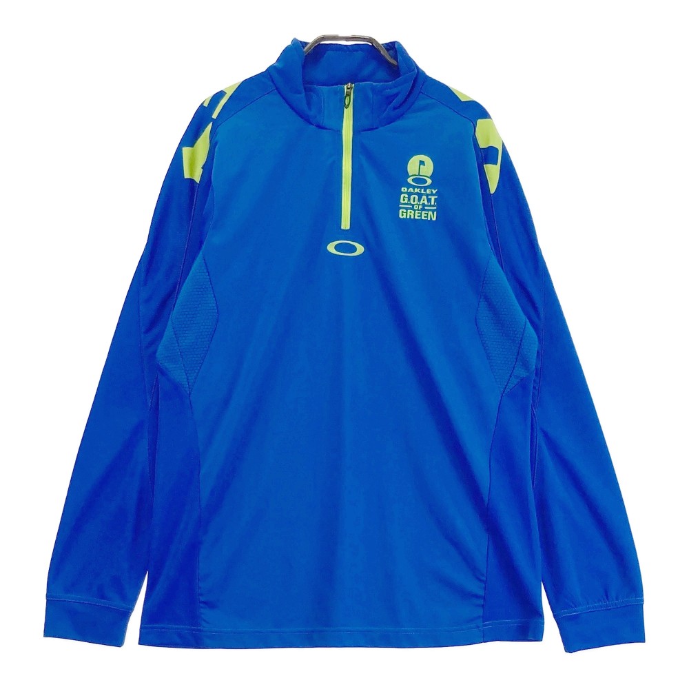 OAKLEY オークリー 433786JP ハーフジップ 長袖Tシャツ ブルー系 L 【中古】ゴルフウェア メンズ