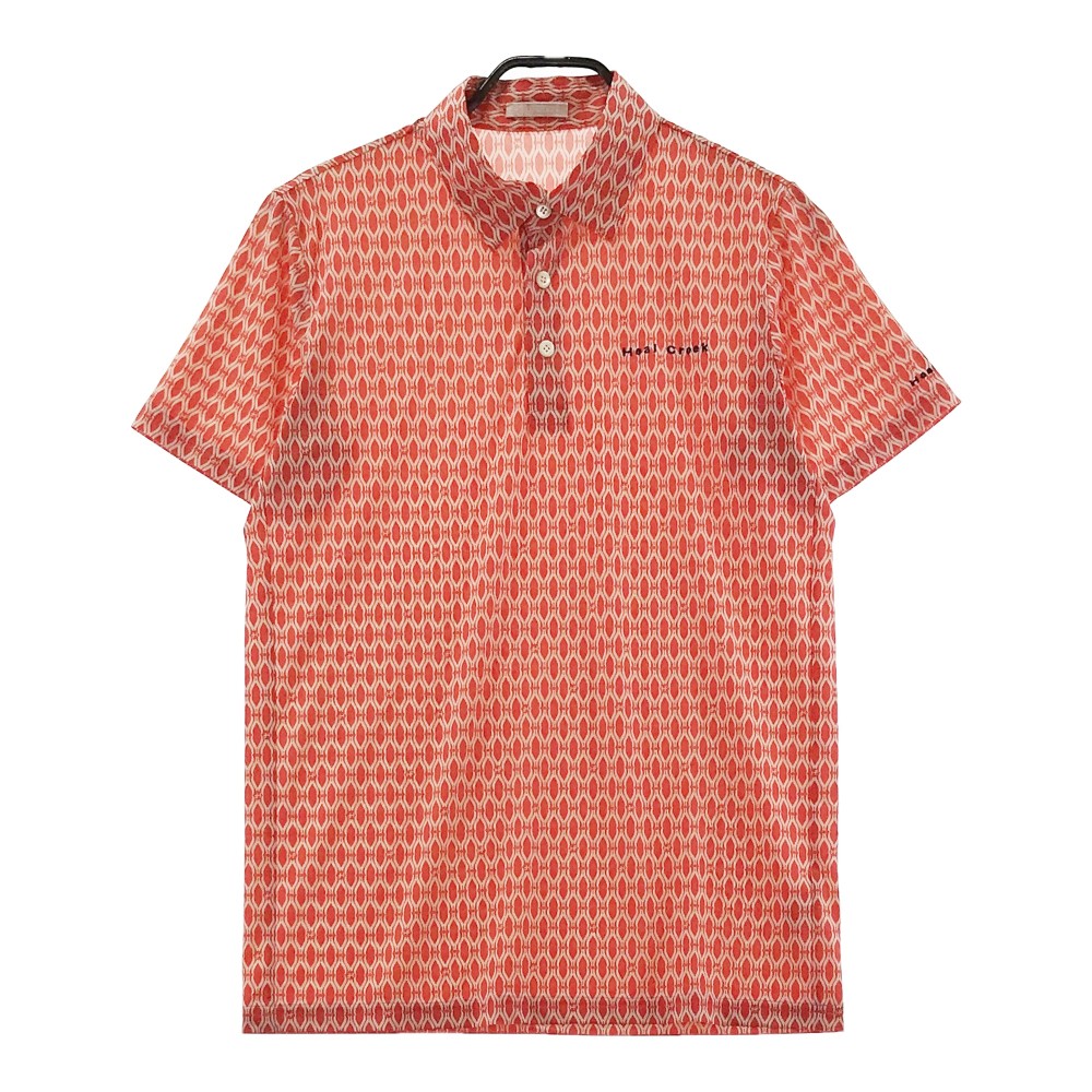 HEAL CREEK ヒールクリーク 半袖ポロシャツ ピンク系 48 【中古】ゴルフウェア メンズ