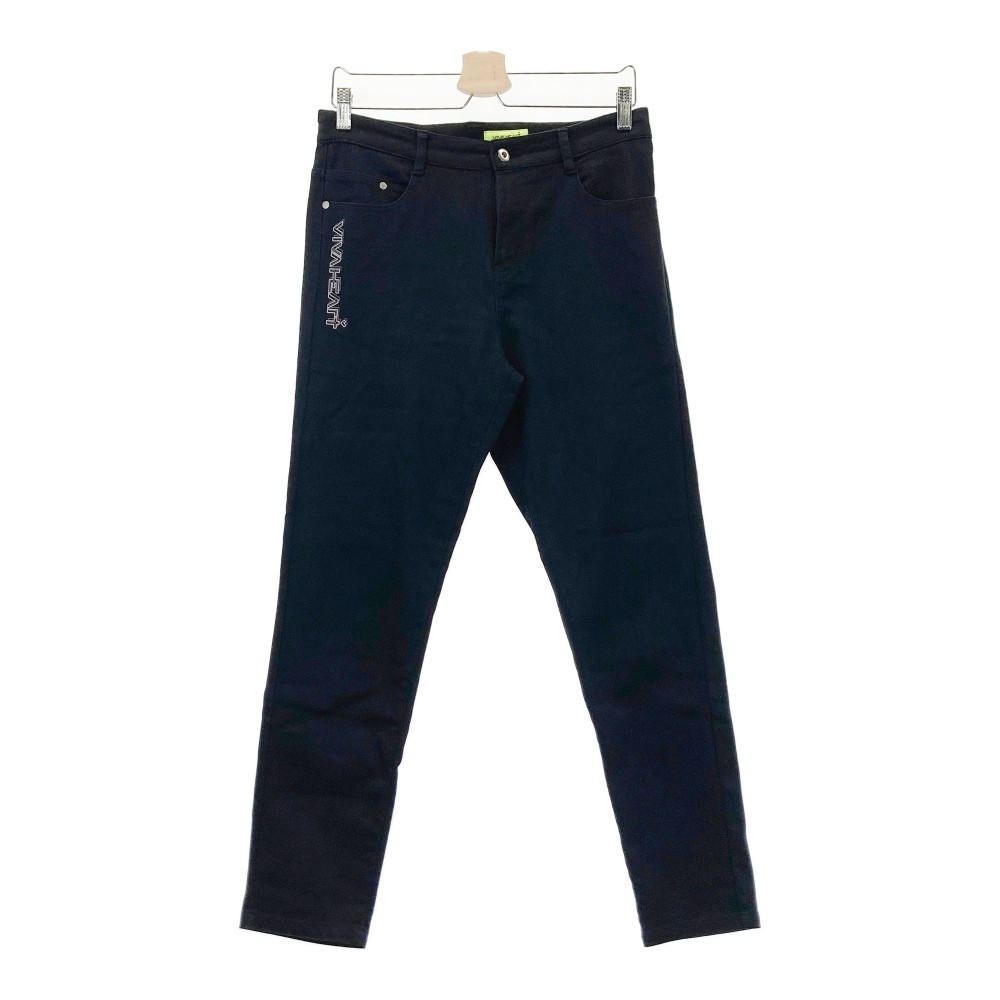 VIVA HEART ビバハート ストレッチパンツ ブラック系 44 【中古】ゴルフウェア メンズ