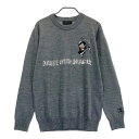 DANCE WITH DRAGON ダンスウィズドラゴン 手塚治虫×赤塚不二夫 テヅカフジオ ニットセーター グレー系 2 【中古】ゴルフウェア メンズ