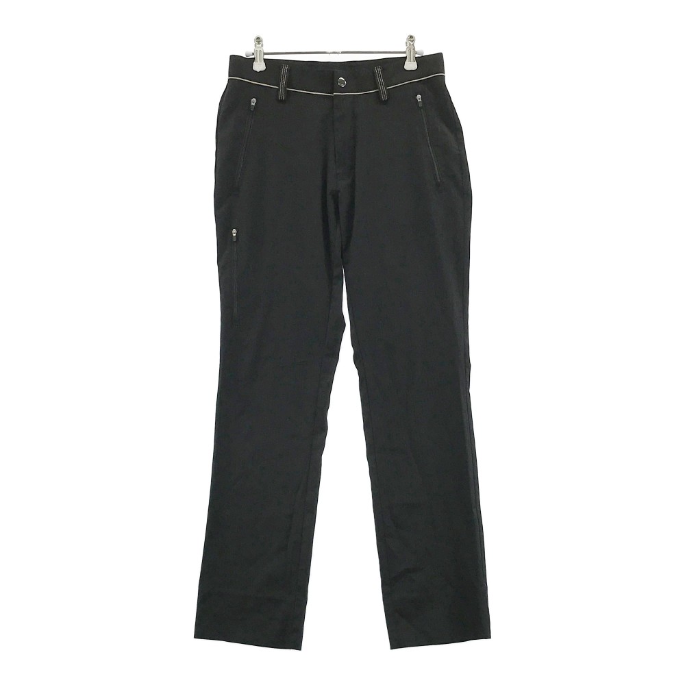 ADIDAS GOLF アディダスゴルフ パンツ ストライプ柄 ブラック系 73 【中古】ゴルフウェア メンズ