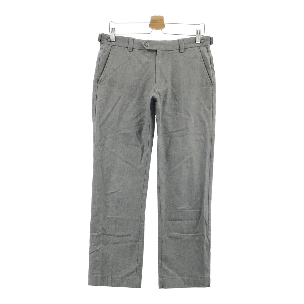 ASHWORTH アシュワース ロングパンツ 刺繍 ヘリンボーン柄 グレー系 79 【中古】ゴルフウェア メンズ