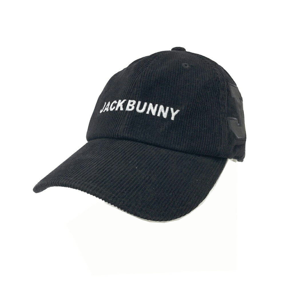 JACK BUNNY ジャックバニー 2022年 コーデュロイキャップ ブラック系 FR 【中古】ゴルフウェア