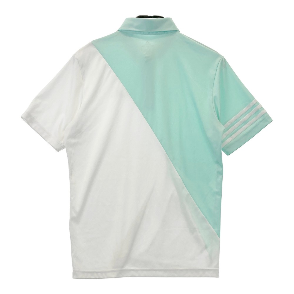 ADIDAS GOLF アディダスゴルフ GM3660 半袖ポロシャツ グリーン系 L 【中古】ゴルフウェア メンズ