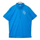 FILA GOLF フィラゴルフ 半袖ポロシャツ ボタンダウン ブルー系 LL 【中古】ゴルフウェア メンズ(4)