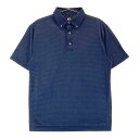 FOOT JOY フットジョイ 半袖ポロシャツ 総柄 ネイビー系 L 【中古】ゴルフウェア メンズ(4)