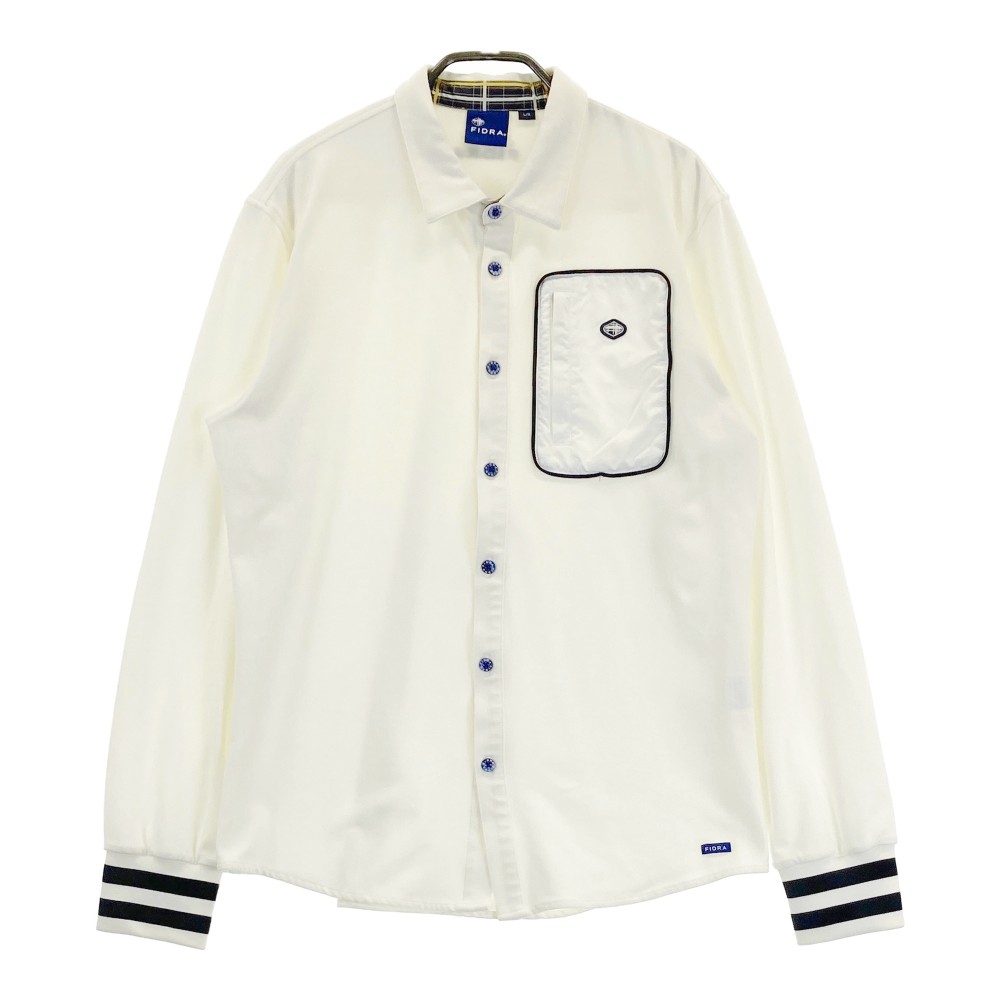 FIDRA フィドラ 長袖シャツ ホワイト系 L 【中古】ゴルフウェア メンズ