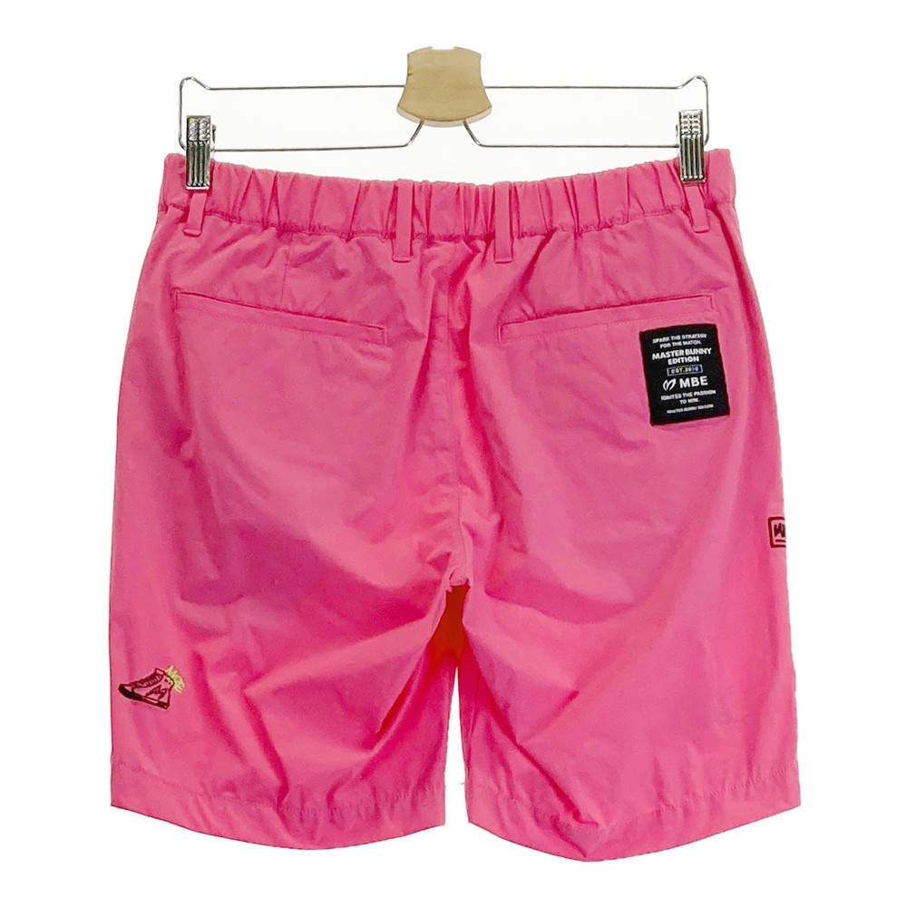 MASTER BUNNY EDITION マスターバニーエディション 2024年モデル ストレッチ ハーフパンツ ピンク系 4 【中古】ゴルフウェア メンズ