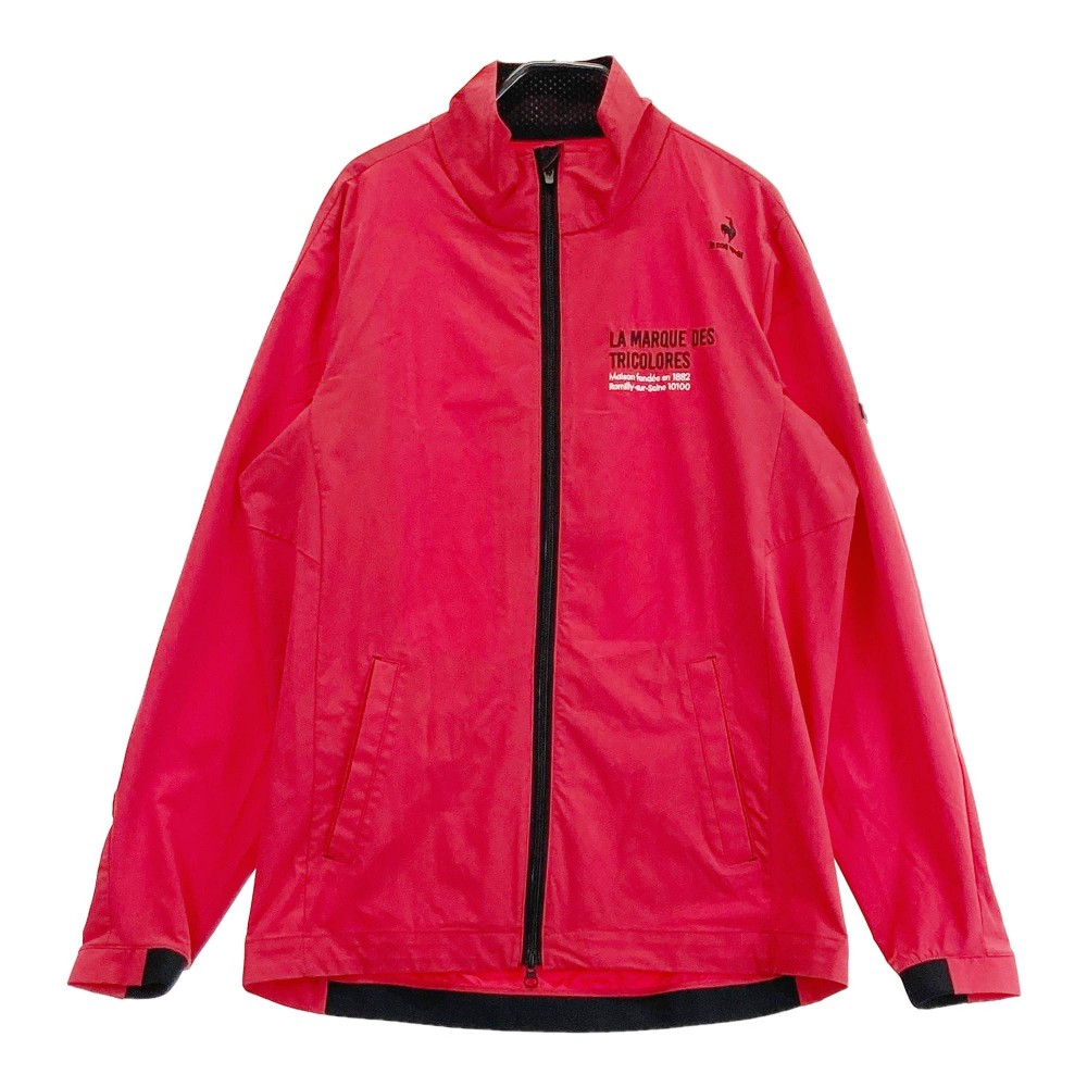 LECOQ GOLF ルコックゴルフ 長袖 ジップジャケット レッド系 L 【中古】ゴルフウェア メンズ