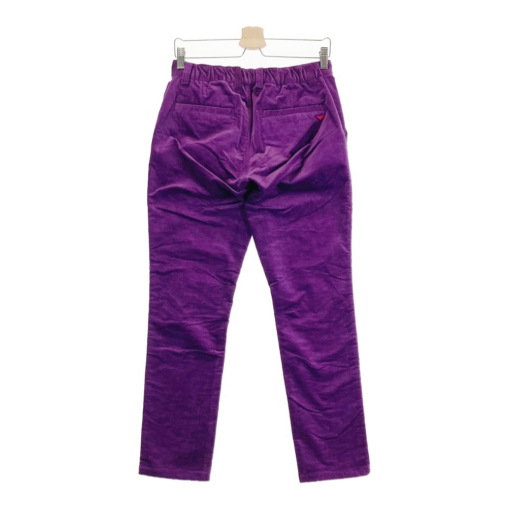 AND PER SE アンパスィ 2022年モデル コーデュロイ ロングパンツ パープル系 M 【中古】ゴルフウェア メンズ