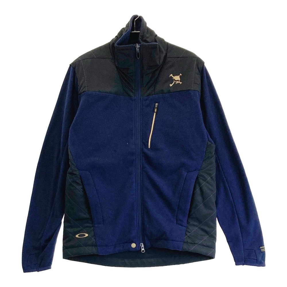 OAKLEY オークリー 461477JP フリース切替 中綿ジャケット スカル ネイビー系 M 【中古】ゴルフウェア メンズ