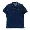 MUNSING WEAR マンシングウェア XSG1607 半袖ポロシャツ ネイビー系 M 【中古】ゴルフウェア メンズ