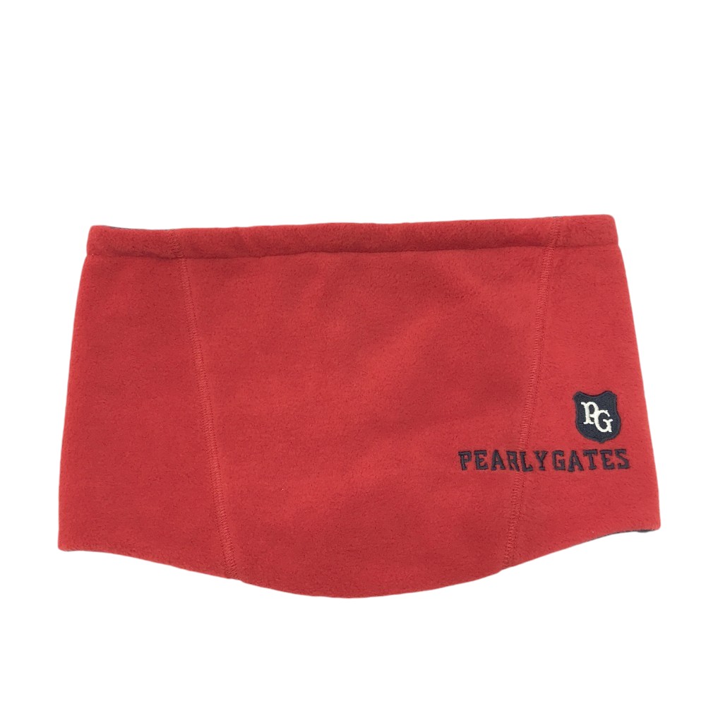 PEARLY GATES パーリーゲイツ ネックウォーマー レッド系 FR 【中古】ゴルフウェア