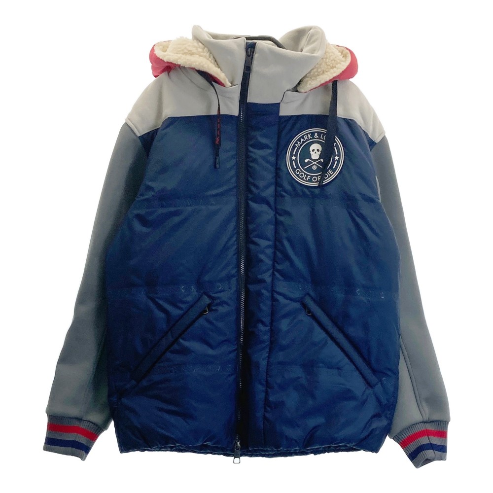 MARK&LONA マークアンドロナ 2way ダウンジャケット ネイビー系 46 【中古】ゴルフウェア メンズ