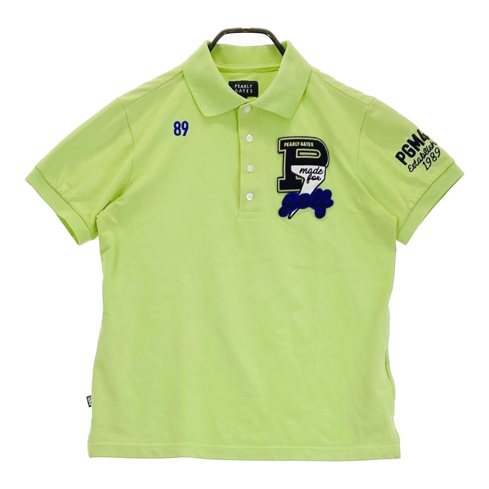 PEARLY GATES パーリーゲイツ 半袖ポロシャツ グリーン系 4 【中古】ゴルフウェア メンズ